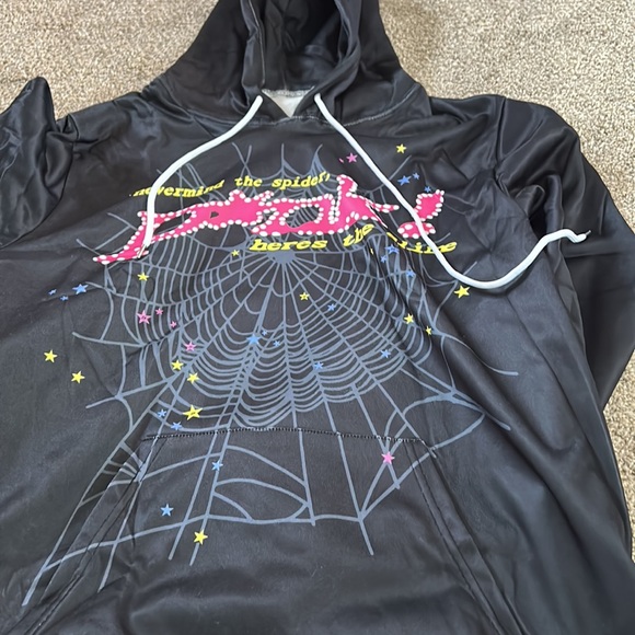 Spider Hoodie Pink Large - Picture 4 of 5